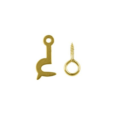 BOX HOOK & EYE - 30mm - BRASS