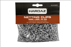 NETTING CLIPS -  16mm x 2mm - PACK OF 500
