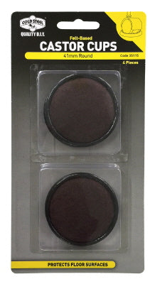 CASTOR CUPS - FELT BASED - 41mm - 4 PACK