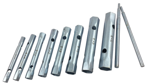 TUBE SPANNER  SET  - 10 PIECE - METRIC