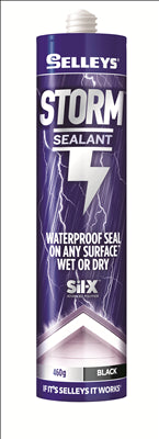 STORM SEALANT - BLACK - 290ML -   SELLEYS - APPLY WET OR DRY