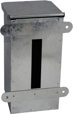 MAIL BOX - FENCE - GALVANISED - NIPPER - UNPAINTED