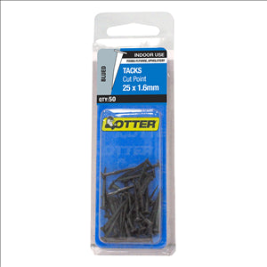 TACKS - BLUED TACKS - 25 x 1.6mm Handy Pack