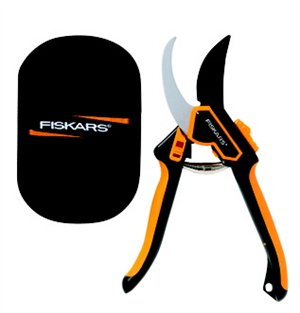 SECATEURS - PRUNER EURO BYPASS - DELUXE WITH POUCH - FISKARS