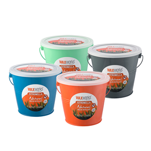 CITRONELLA BUCKET  CANDLE - 2 LITRE -  60 HOURS - WAXWORKS