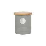 CANISTER - COFFEE  -  1 LITRE - GREY - TYPHOON LIVING