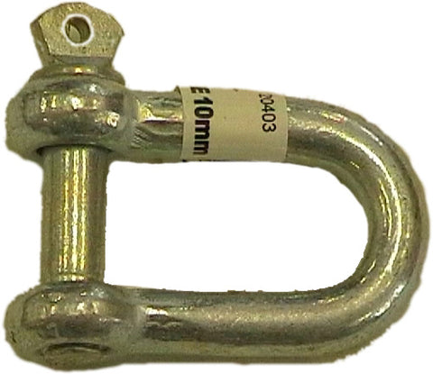 D SHACKLE - 5MM - ELECTROPLATED GALVANISED