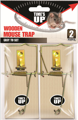 MOUSE TRAP - WOODEN - TWIN PACK