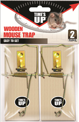 MOUSE TRAP - WOODEN - TWIN PACK