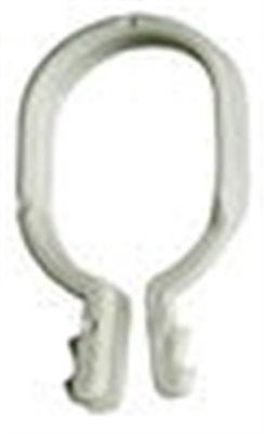 CAFE CLIPS - CURTAIN - WHITE - 10 PACK