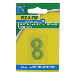 WASHER - FLEXIBLE ARM HANDSHOWER FIBRE - 2 PACK