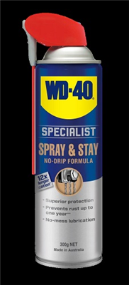 SPRAY & STAY GEL LUBRICANT - 300g - SPECIALIST - WD40 Blue Mountains Camping SPRAY & STAY GEL LUBRICANT - 300g - SPECIALIST - WD40 Blue Mountains Camping