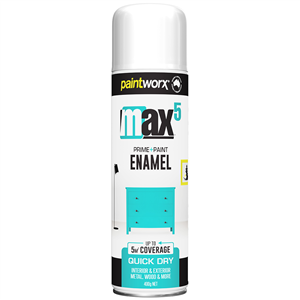 WHITE GLOSS - ENAMEL PRIME & PAINT  - 400G - PAINTWORX