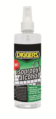 ISOPROPYL ALCOHOL -  CLEANING FLUID - 500 ml - DIGGERS