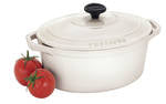 27CM/3.6 LITRE OVAL FRENCH OVEN - BRILLIANT WHITE  - LE CHASSEUR
