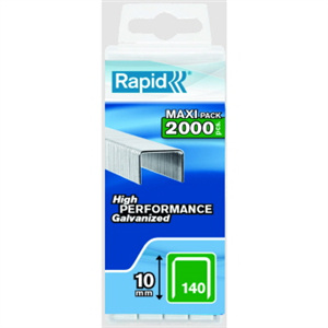 STAPLES - 10mm  - RAPID - HEAVY DUTY - 140 - BOX OF 2000