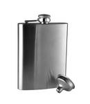 FLASK - HIP FLASK WITH FUNNEL - SATIN FINISH - 236ML