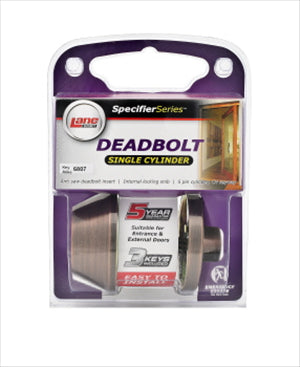 DEADBOLT SET - DOUBLE CYLINDER - FLORENTINE BRONZE