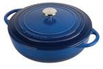 28cm/4litre  - PYROCHEF CHEF PAN - BLUE ENAMELLED - PYROLUX