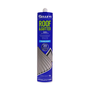ROOF & GUTTER - SILICONE SEALANT 310g - TRANSLUCENT -  SELLEYS