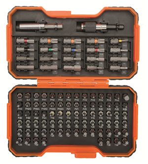 DRIVER BIT SET - POWER SCREWDRIVER BIT SET  - 100 PIECE - BAHCO