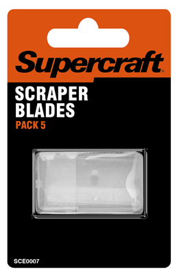 SCRAPER BLADES - 5 PIECE - SUPERCRAFT