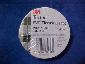 ELECTRICAL TAPE - YELLOW - 18mm x 18m