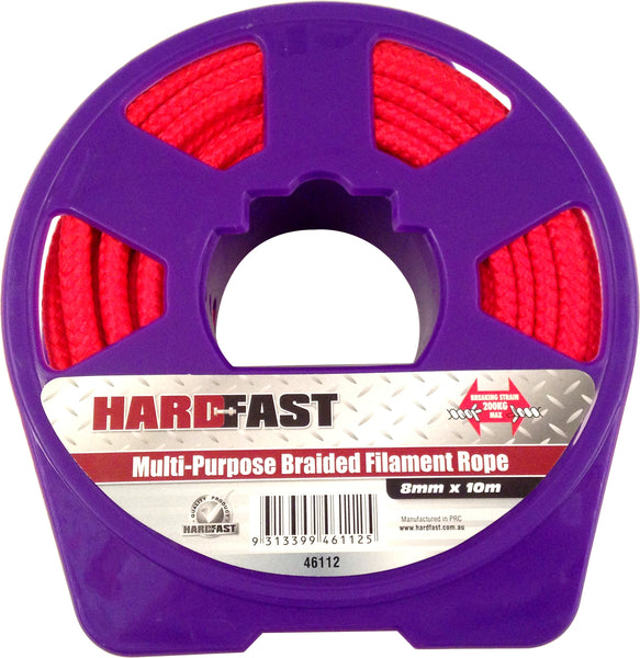 ROPE - BRAIDED FILAMENT - 8mm x 10m - ON REEL – Blue Mountains Camping