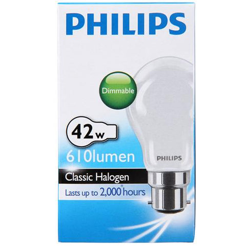 HALOGEN GLOBE - BC - PEARL - 42W - ENERGY SAVER