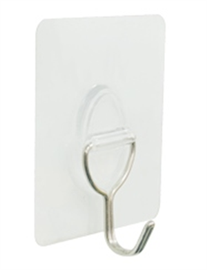 HOOK - METAL - SELF ADHESIVE - 4 PACK