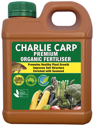 FERTILISER - CERTIFIED ORGANIC CHARLIE CARP - 1 LITRE CONCENTRATE