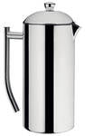 COFFEE PLUNGER - SLEEK TWIN WALL -  STAINLESS STEEL  - 600MLS/4 CUP
