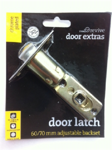 TUBULAR LATCH - ADJUSTABLE 60-70mm - CHROME