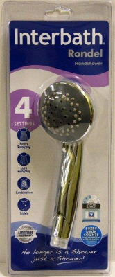 SHOWER - HANDSHOWER - 4 SETTING - 75mm - CHROME