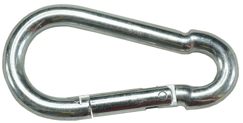CARABINER - SNAP HOOKS  - GALVANISED -  10mm