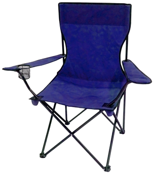 CAMP CHAIR - FOLDING - BLUE