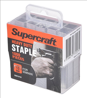 STAPLES -  10mm  -   BOX OF 1000 - HEAVY DUTY  - SUPERCRAFT