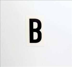 NUMBERS / LETTERS - HOUSE, POST BOX ETC - B
