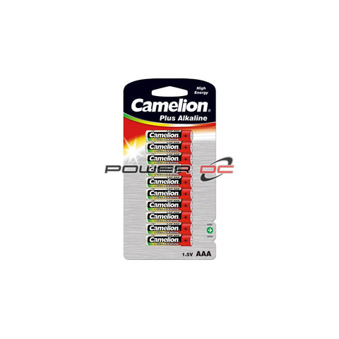 ALKALINE BATTERIES - AAA SIZE -10 PACK - CAMELION