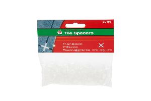 TILE SPACER LUGS - 1.5mm x 100 - WHITE - DTA