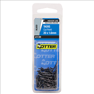 TACKS - BLUED TACKS -  20 x 1.6mm  Handy Packs