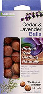 MOTH BALLS - CEDAR & LAVENDER  BALLS - 18 PACK