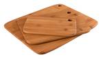CARVING BOARD SET - 3 PIECE - BAMBOO - 23x15/30x22/38x30 - PS