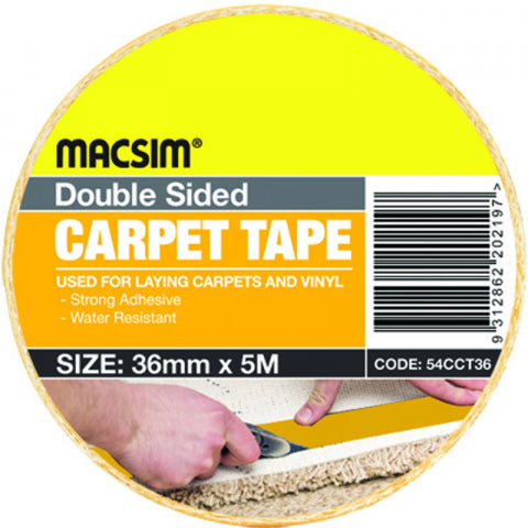 CARPET TAPE - DOUBLE SIDED - 48mm x 5m -  MACSIM
