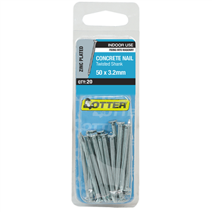 NAILS -  Concrete Zinc 50 x 3.2mm Handy Pack