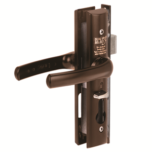 LOCK  - SCREEN DOOR - QUATTRO - HEAVY DUTY -  BROWN- YALE/WHITCO