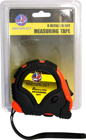 MEASURING TAPE - STEEL - 8m/26ft x 25mm