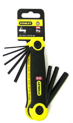 HEX KEY SET - METRIC - 8 PIECE - STANLEY