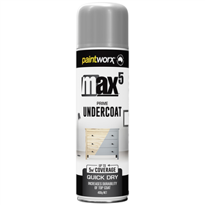 GREY PRIMER/UNDERCOAT - MAX 5  - 400G - PAINTWORX