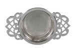 TEA STRAINER - STAINLESS STEEL - EMPRESS -  WITH DRIP TRAY - AVANTI